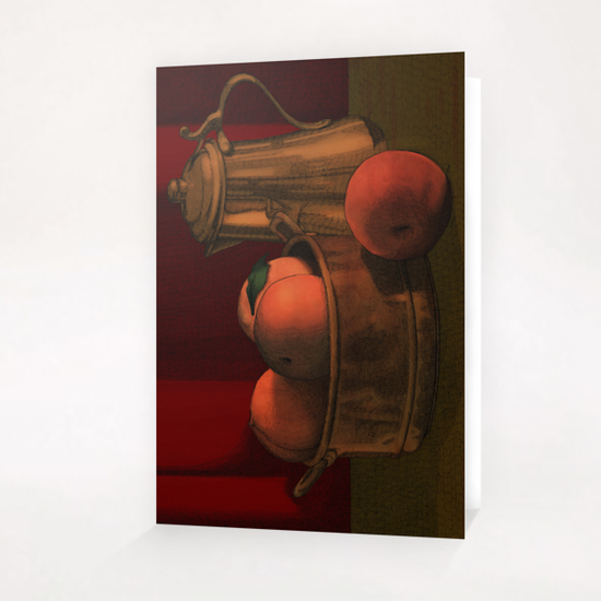 Still Life with Peaches Greeting Card & Postcard by MegShearer