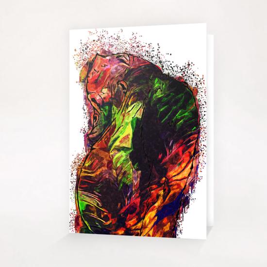 Timorous Orangutan Greeting Card & Postcard by JebusofDenmark