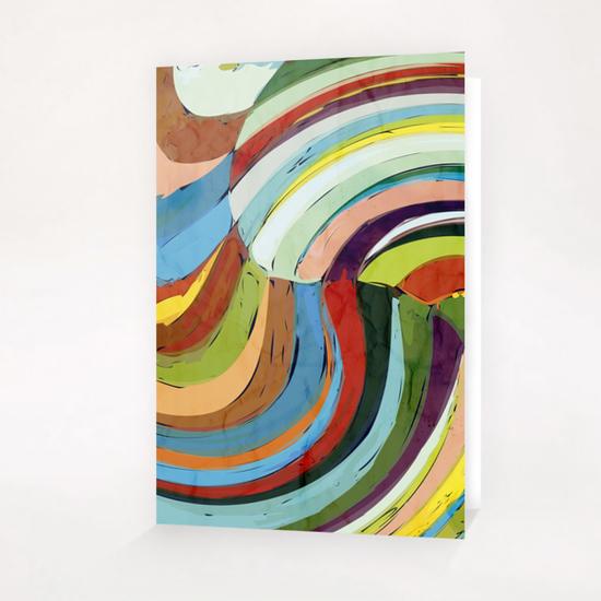 Color Wave Greeting Card & Postcard by Vic Storia