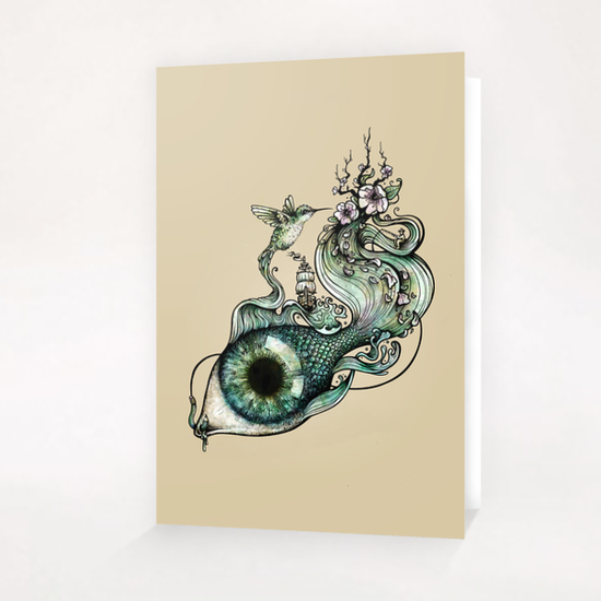 Flowing Inspiration Greeting Card & Postcard by Enkel Dika