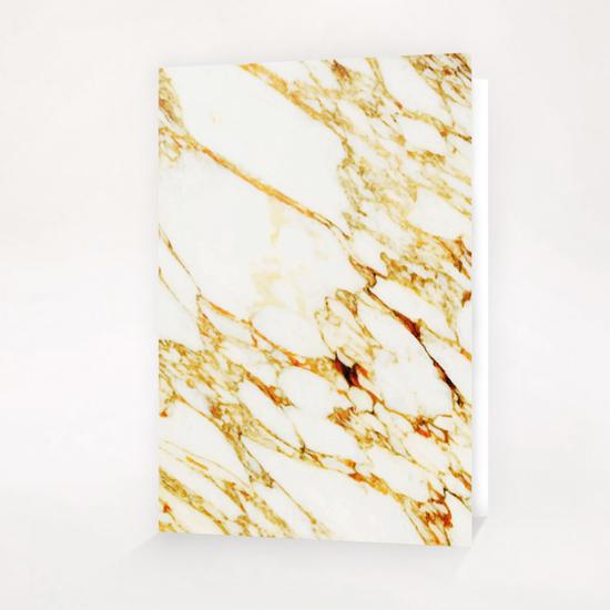 Gold Marble Greeting Card & Postcard by Uma Gokhale