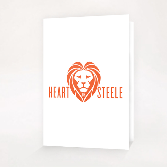 Heart of Steele (Orange) Greeting Card & Postcard by bthwing