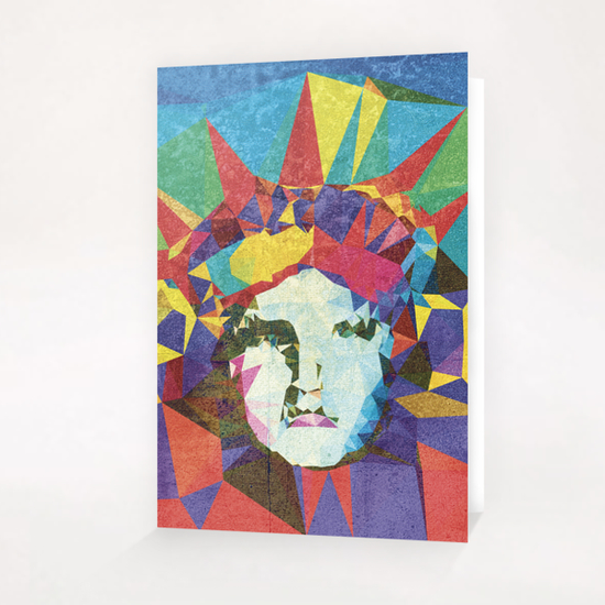 Pop Liberty Greeting Card & Postcard by Vic Storia