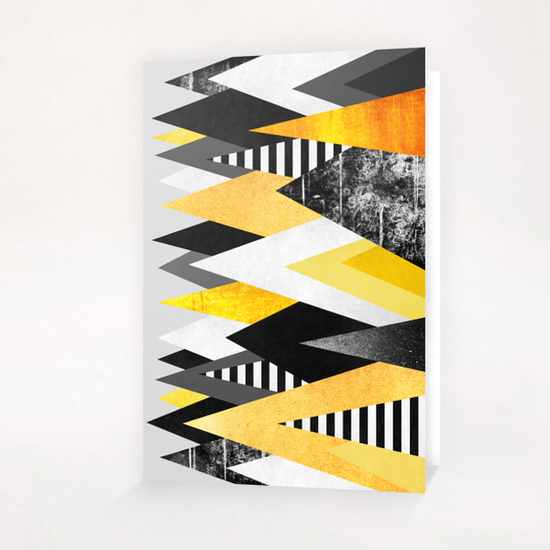 Yellow Peaks Greeting Card & Postcard by Elisabeth Fredriksson