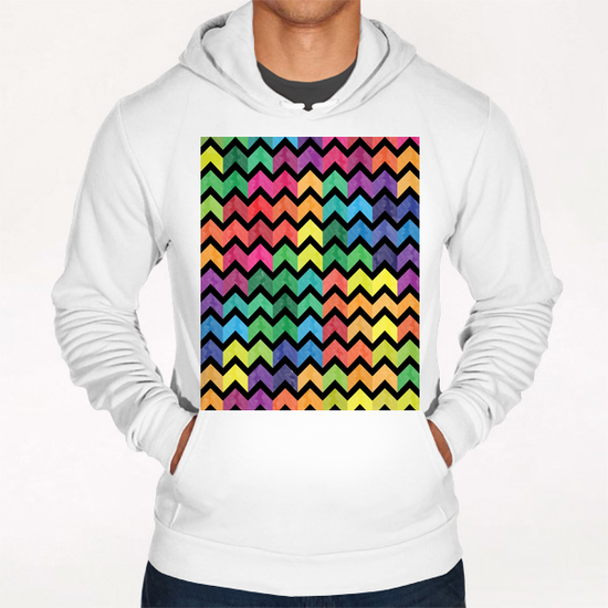 Lovely Chevron #2 Hoodie by Amir Faysal