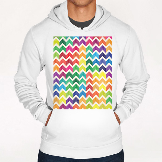 Lovely Chevron #3 Hoodie by Amir Faysal