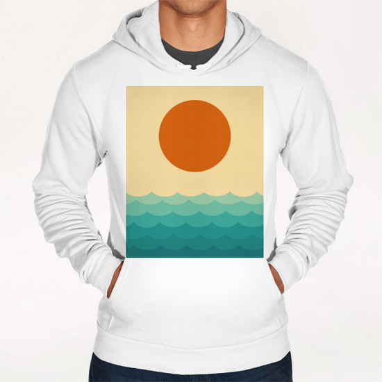 Minimalist sunset Hoodie by Vitor Costa