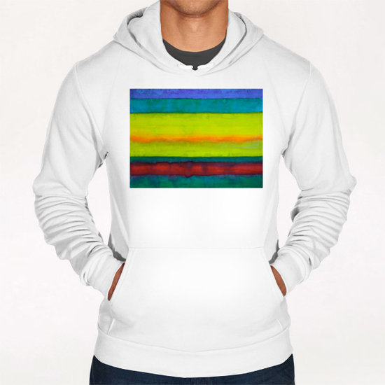 Summer Fields Stripes  Hoodie by Heidi Capitaine