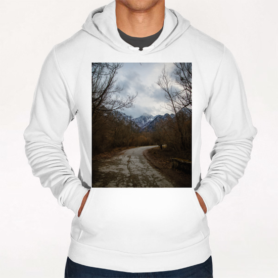 Road with mountain II Hoodie by Salvatore Russolillo