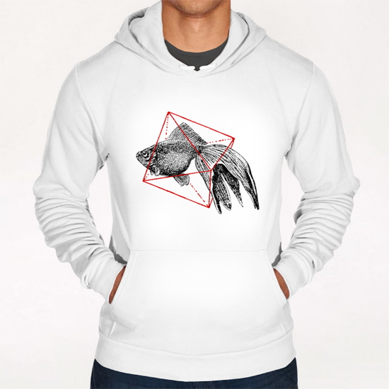 Fish In Geometrics III Hoodie by Florent Bodart - Speakerine