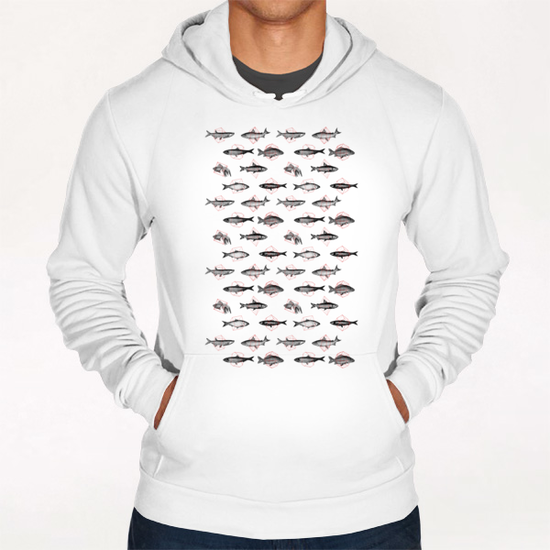 Fishes In Geometrics Hoodie by Florent Bodart - Speakerine