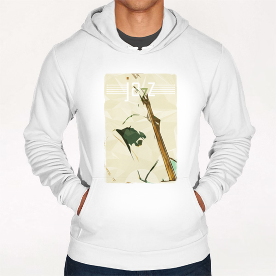 Contrabassist. Jazz Club Poster Hoodie by cinema4design