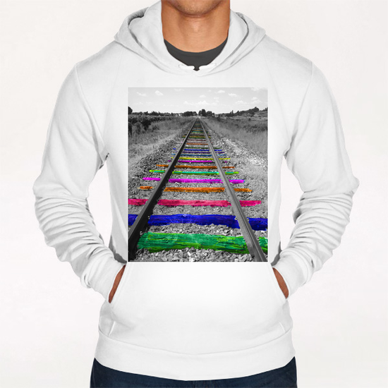 Rainbow Railway Hoodie by Ivailo K