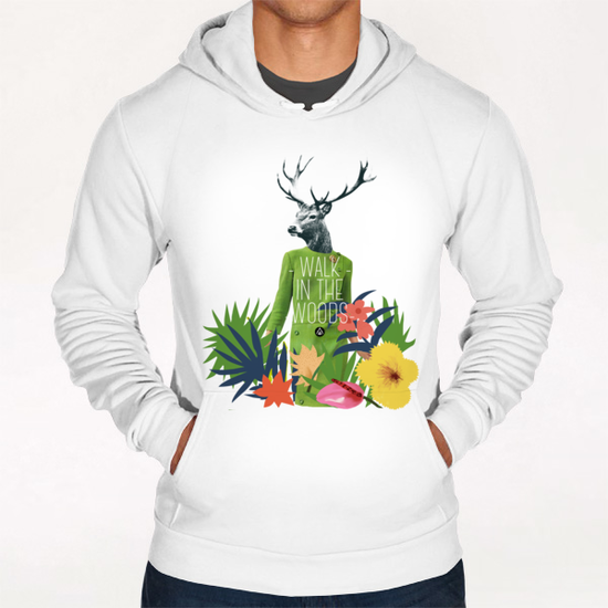 Walk in the woods Hoodie by Alfonse