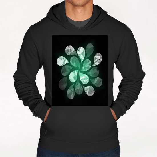 Abstract Water Drops Hoodie by Amir Faysal