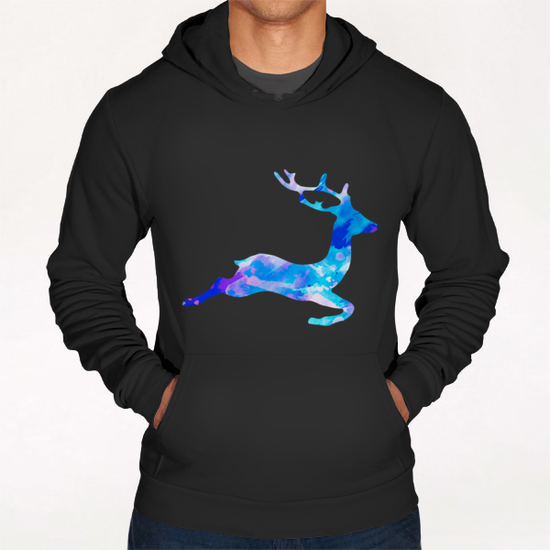 Abstract Deer Hoodie by Amir Faysal