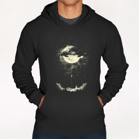 MOON CLIMBING Hoodie by Miro Zatkuliak