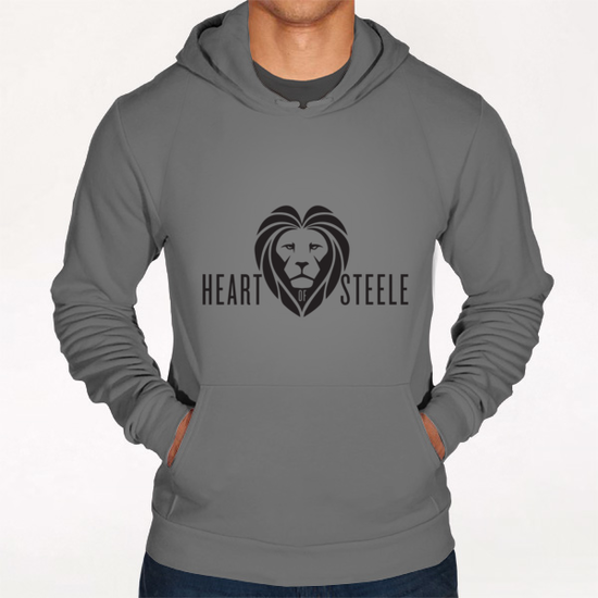 Heart of Steele Logo Black Hoodie by bthwing