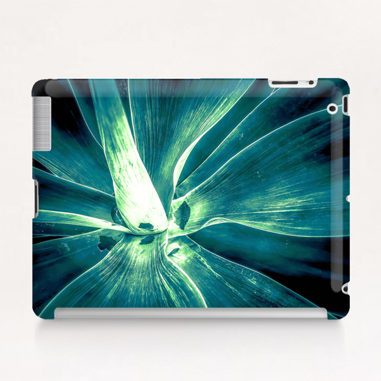 green succulent leaves texture abstract Tablet Case by Timmy333