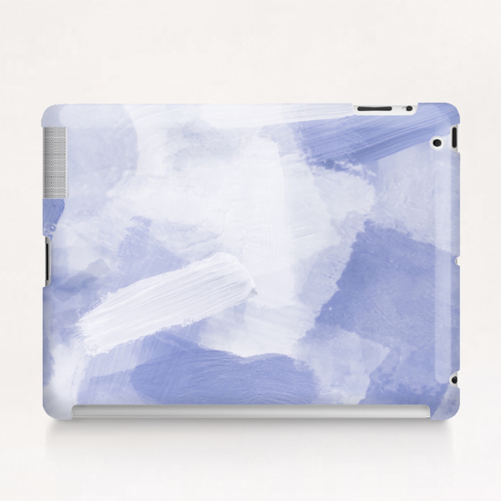 brush painting texture abstract background in grey Tablet Case by Timmy333