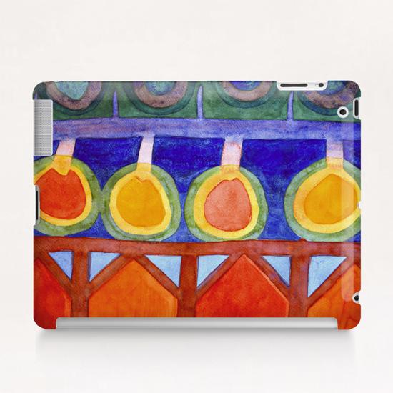 Cabins With Festive Lights Tablet Case by Heidi Capitaine