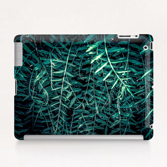 green leaf texture abstract background Tablet Case by Timmy333