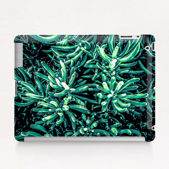 green succulent plant texture background Tablet Case by Timmy333