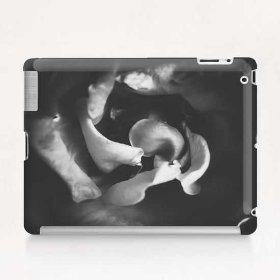 closeup rose in black and white Tablet Case by Timmy333