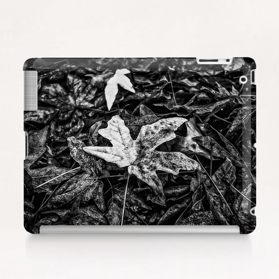 maple leaves in black and white Tablet Case by Timmy333