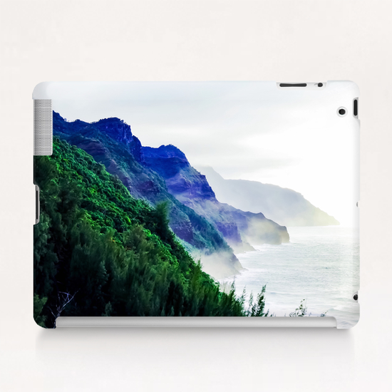 green mountain with ocean view at Kauai, Hawaii, USA Tablet Case by Timmy333