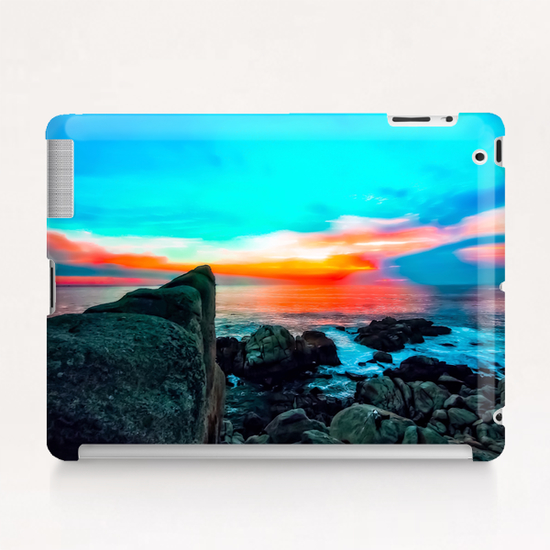 ocean summer sunset sky in California, USA Tablet Case by Timmy333