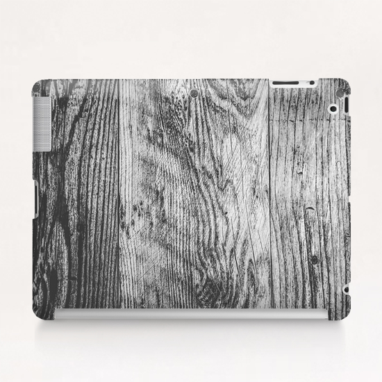 vintage wood texture background in black and white Tablet Case by Timmy333