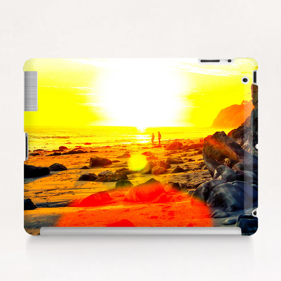 summer beach sunset in California, USA Tablet Case by Timmy333