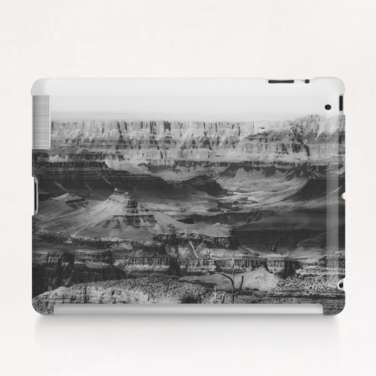 rocky mountain at Grand Canyon national park, USA in black and white Tablet Case by Timmy333