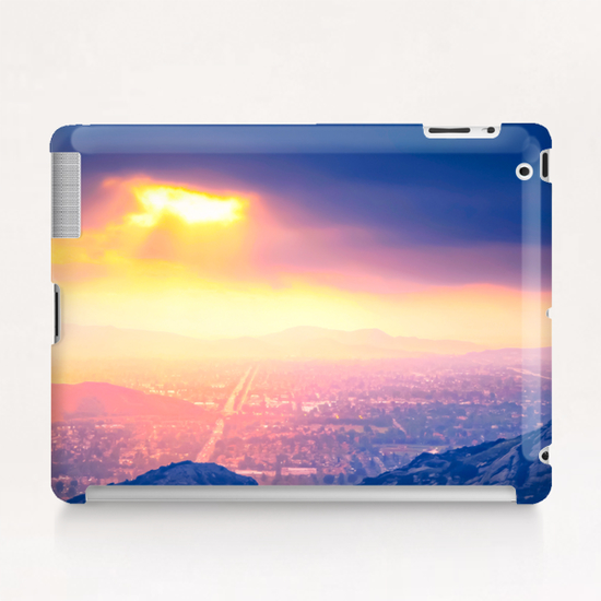 light of the sunset sky over the city in summer Tablet Case by Timmy333