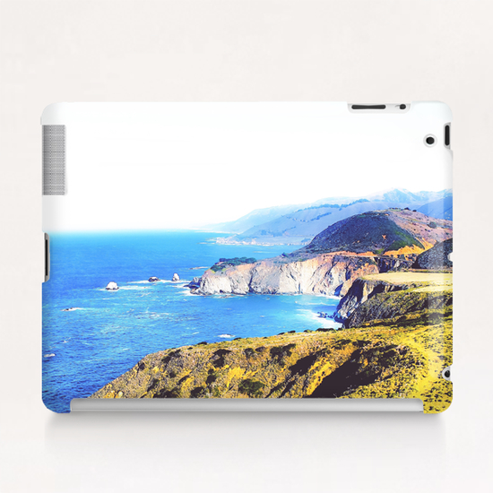 mountain with ocean view at Big Sur, Highway 1, California, USA Tablet Case by Timmy333