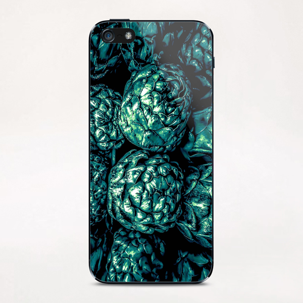 closeup green artichoke texture background iPhone & iPod Skin by Timmy333