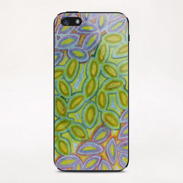 Diagonal Leaves Pattern iPhone & iPod Skin by Heidi Capitaine