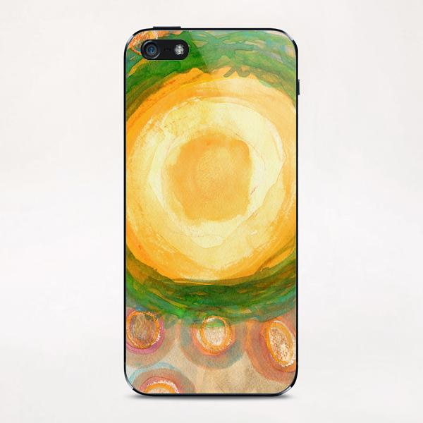 The green Wreath  iPhone & iPod Skin by Heidi Capitaine