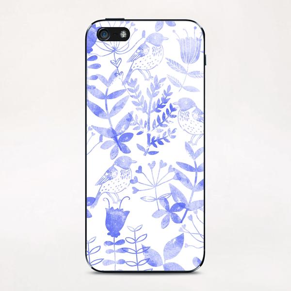 ABSTRACT FLORAL AND BIRDS X 0.2 iPhone & iPod Skin by Amir Faysal