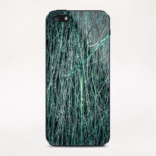 green silky grass texture abstract iPhone & iPod Skin by Timmy333