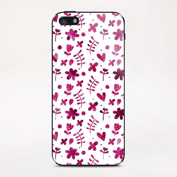 LOVELY FLORAL PATTERN X 0.6 iPhone & iPod Skin by Amir Faysal