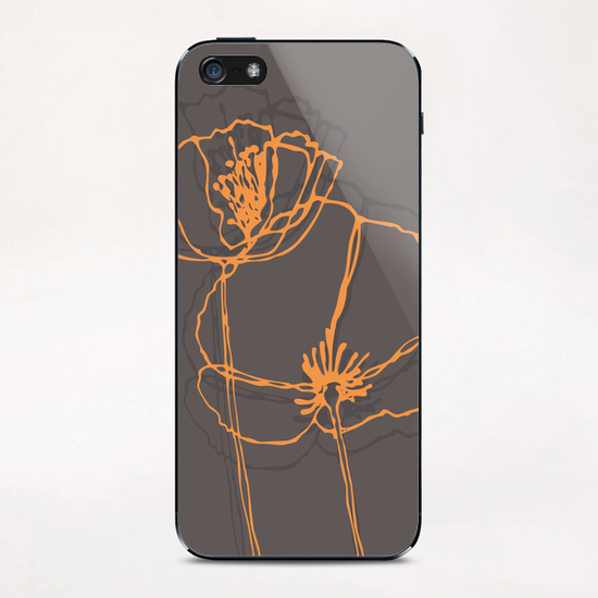 American Poppies 2 iPhone & iPod Skin by Vic Storia