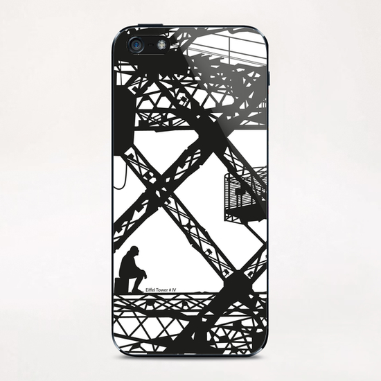 Eiffel tower #4 iPhone & iPod Skin by Denis Chobelet