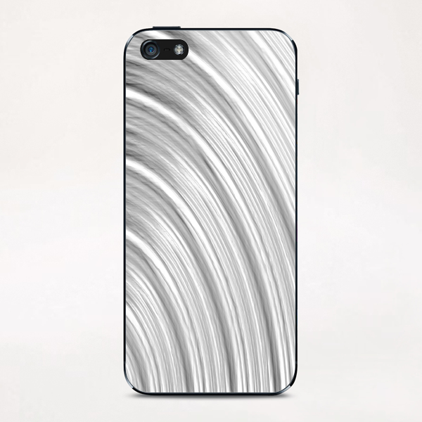 pencil drawing line pattern abstract in black and white iPhone & iPod Skin by Timmy333