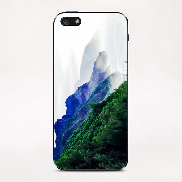 green mountain with ocean view at Kauai, Hawaii, USA iPhone & iPod Skin by Timmy333