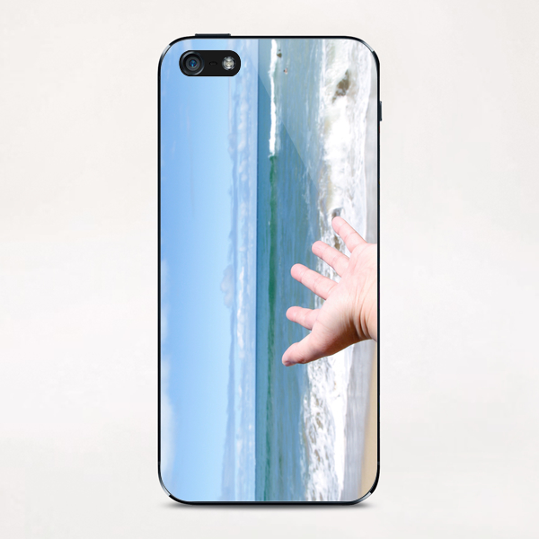 beach with blue sky iPhone & iPod Skin by Timmy333