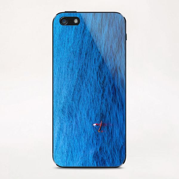 surfing with blue ocean iPhone & iPod Skin by Timmy333