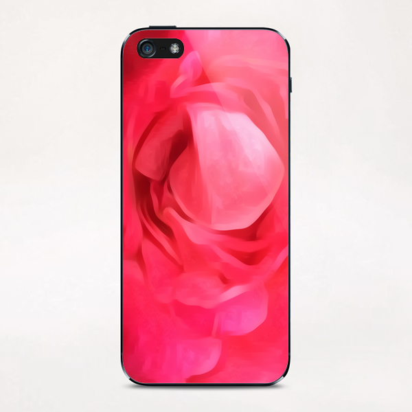 closeup red rose texture abstract background iPhone & iPod Skin by Timmy333