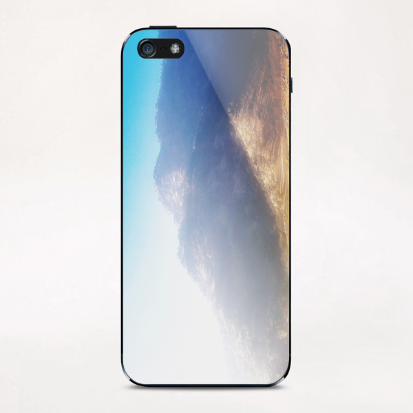 mountain with strong summer sunlight and blue sky iPhone & iPod Skin by Timmy333